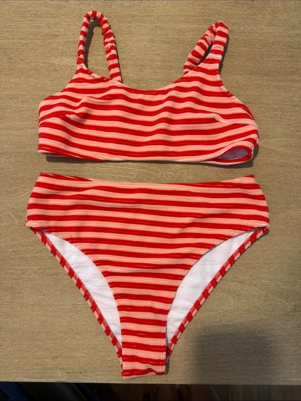 Women’s terry cloth bikini size medium- never worn!